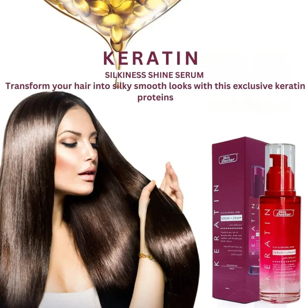 Skin Doctor Keratin Silky & Natural Shine Serum - 100ml