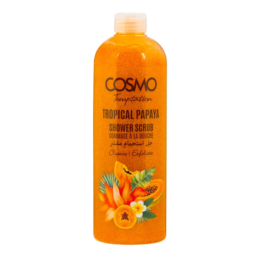 Cosmo Temptation Tropical Papaya Shower Scrub - 1000ml