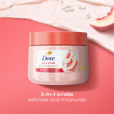 Dove Brown White Peaches & Crushed Rice Body Scrub - 425g