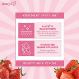Dear Face Beauty Milk Premium Japanese Strawberry Drink - 180g