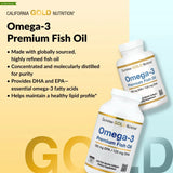 California Gold Nutrition Omega-3 Premium Fish Oil - 100s