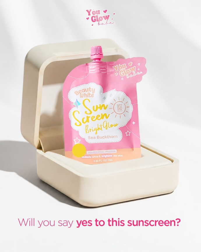 You Glow Babe Beauty White Sunscreen SPF50 PA+++ - 25g