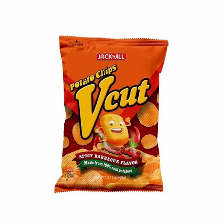 Jack 'n Jill V Cut Potato Chips Spicy BBQ 60 gm