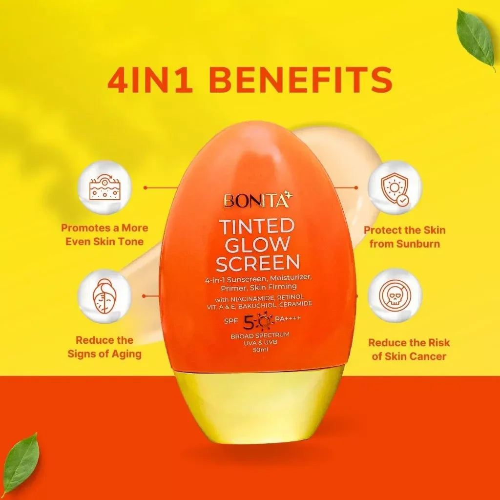 Bonita Tinted Glow Sunscreen SPF 50 PA++++ - 50ml