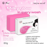 Kojie Acid Gluta Milk Thailand Soap - 80g