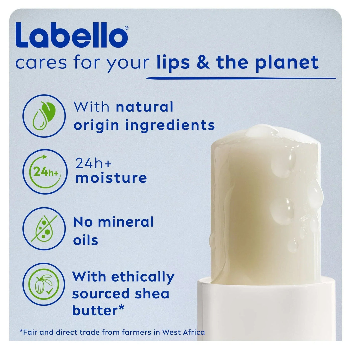 Labello Lip Balm Moisturising Original - 4.8g × 2 Pcs (Offer)