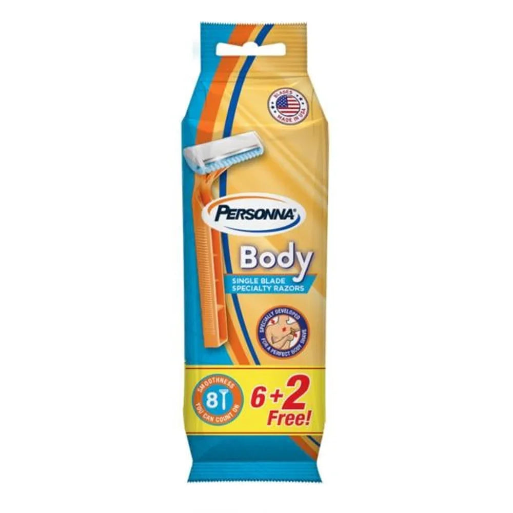Personna Body Razor 6 + 2 Free