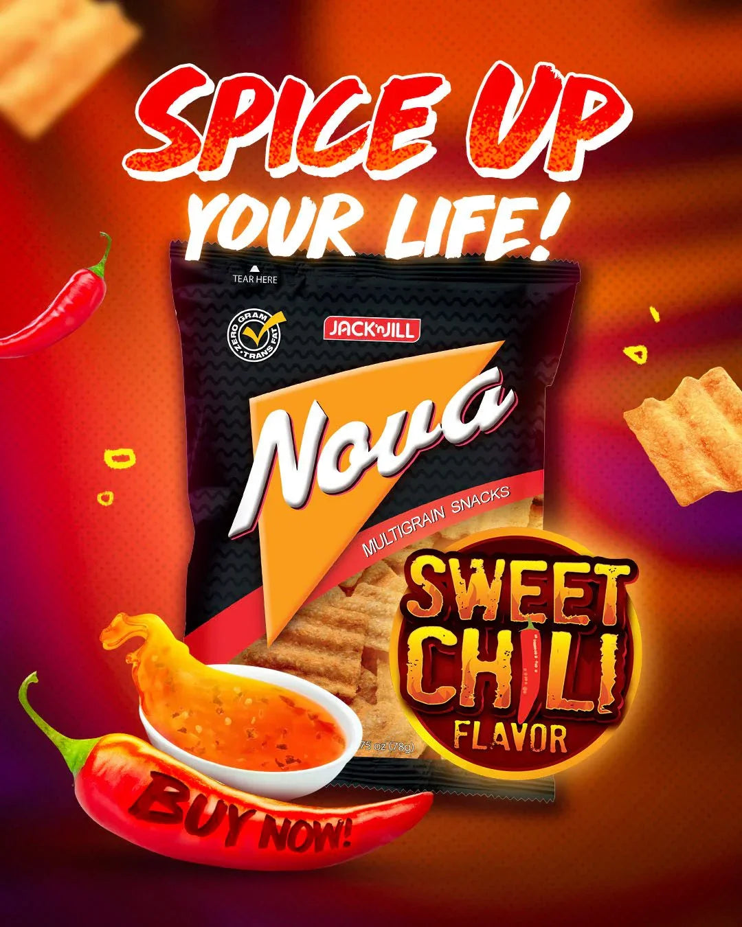 Jack 'n Jill Nova Sweet Chili - 78g