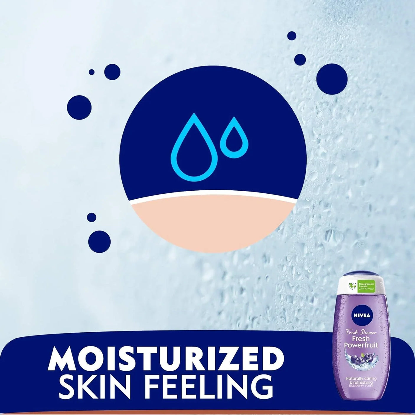 Nivea Fresh Shower Gel Powerfruit Wild Berry Scent - 250ml
