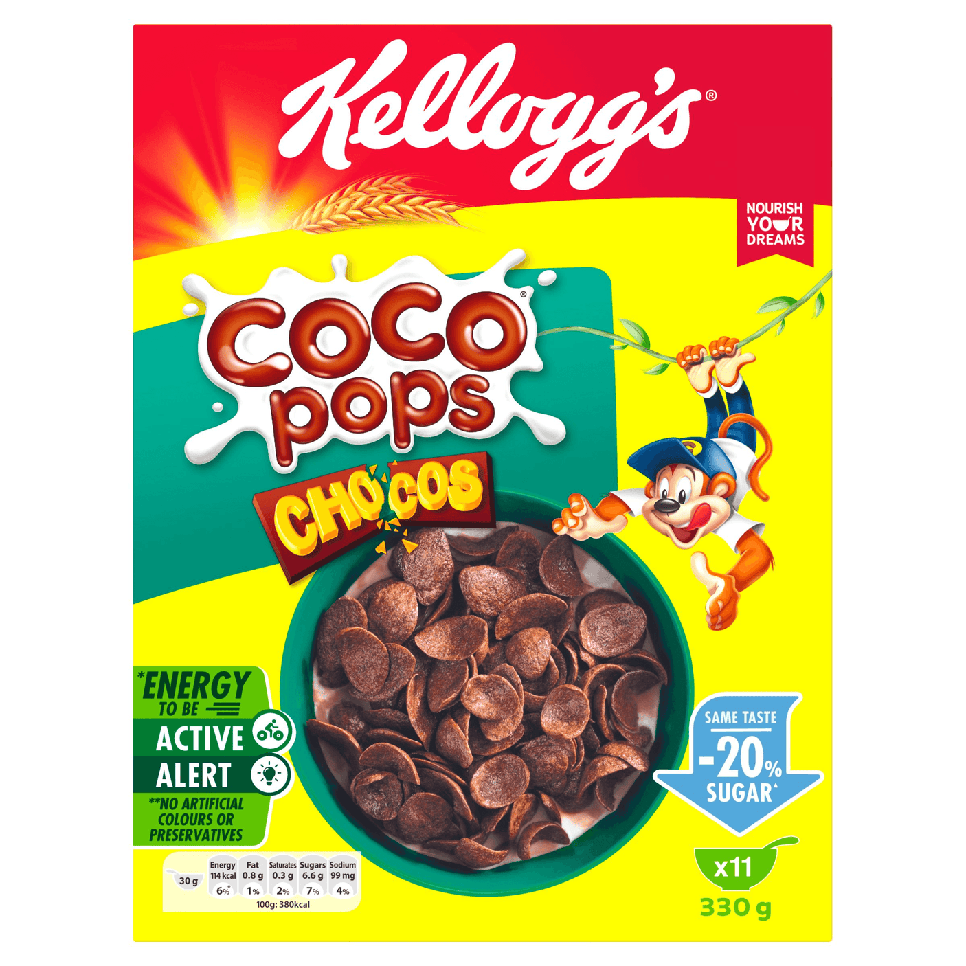 Kellogg's Coco Pops Chocos Cereal - 330g