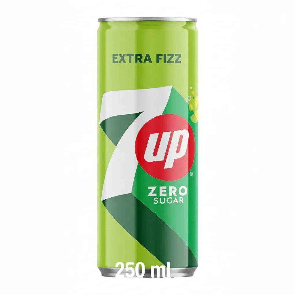 7Up Zero Sugar Extra Fizz Soft Drink - 250ml