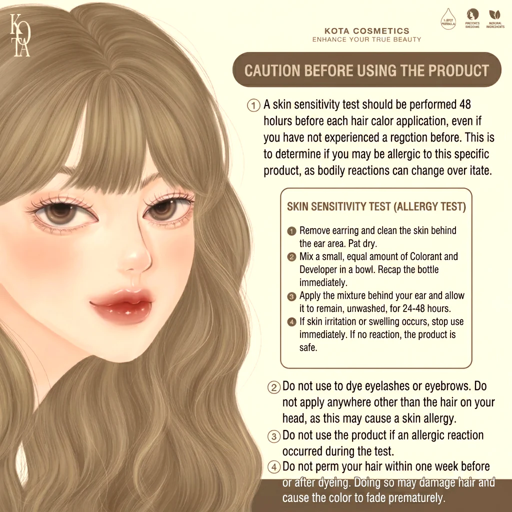 Kota Cosmetics Whisper Thailand Hair Color Light Ash Blonde - 100ml + 100ml