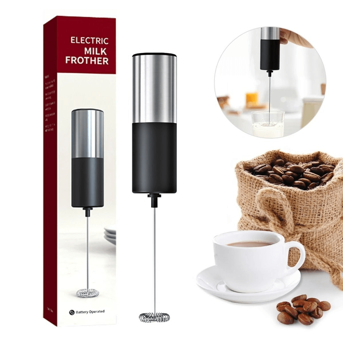 Portable Electric Milk Frother
