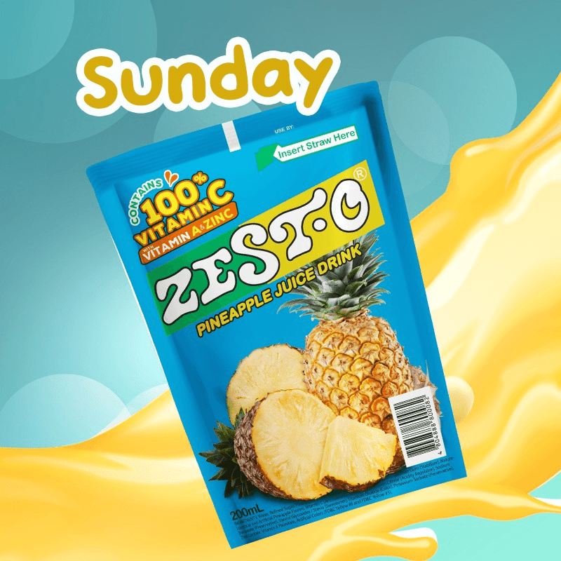 Zesto Pineapple Juice Drink - 200ml