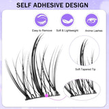 Cover Up Pre-Glued 3D Cluster Eyelashes A-1