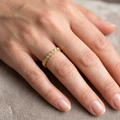 Women's Golden Adjustable Ring #22
