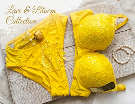 Women's Cotton Double Push Up Bra & Panty Set DD-218