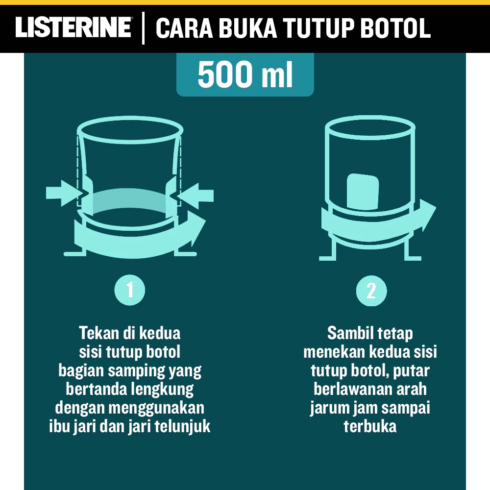 Listerine Zero Antiseptic Mouthwash - 500ml