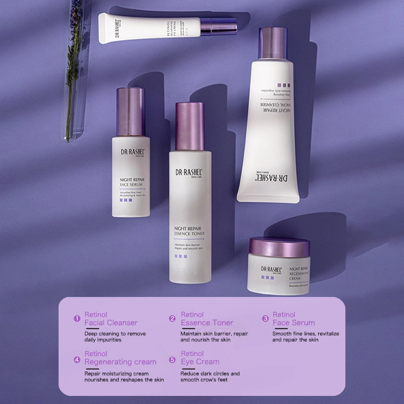 Dr.Rashel Retinol Night Repair Youth-Activating Skin Care Set with Bag