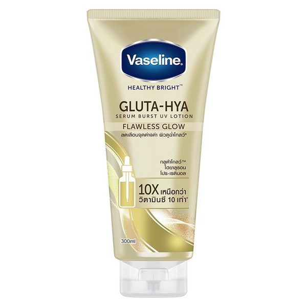 Vaseline Gluta-Hya Serum Burst UV Lotion Flawless Glow - 300ml