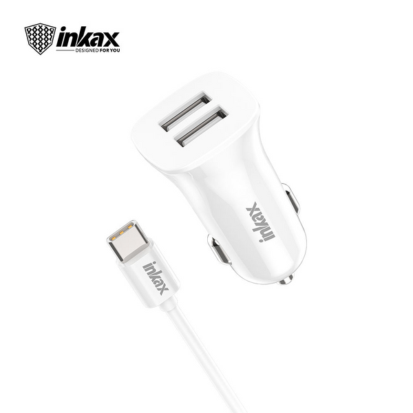 inkax Energy Station 2.4A Portable Car Charger CC-40 Type C