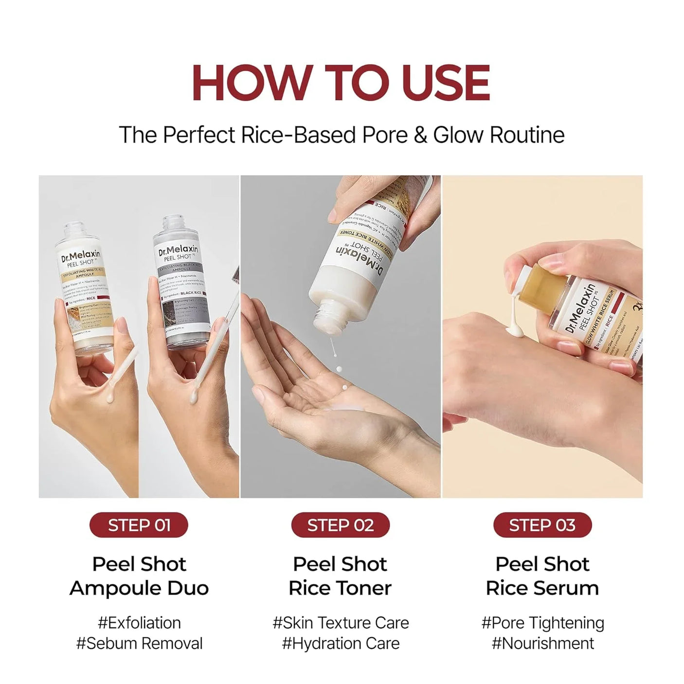 Dr.Melaxin Peel Shot Glow White Rice Serum - 30ml