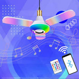 Bluetooth Music Colorful Folding Lamp - E27
