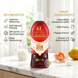 Deli Skin 20X Nano White Gluta Intensive Brightening Lotion - 500ml