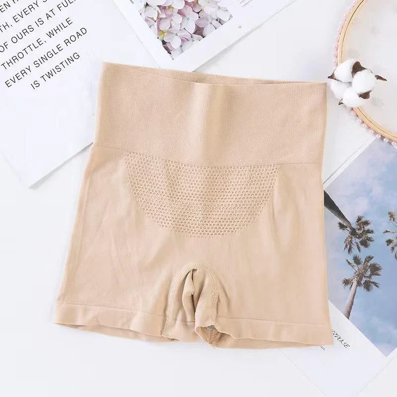 High Waisted Solid Waist Shapewear Underwear - 693#