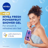 Nivea Fresh Shower Gel Powerfruit Wild Berry Scent - 250ml
