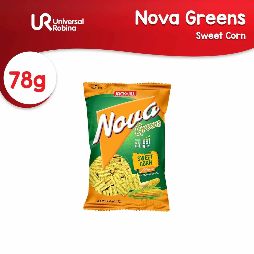 Jack 'n Jill Nova Greens Sweet Corn Multigrain Snack - 78g