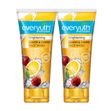 غسول الوجه المفتح بالليمون والكرز من Everyuth Naturals - 2 × 150 جم