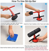 Portable Fitness Sit-Up & Push Up Bar with Suction WTD-1002