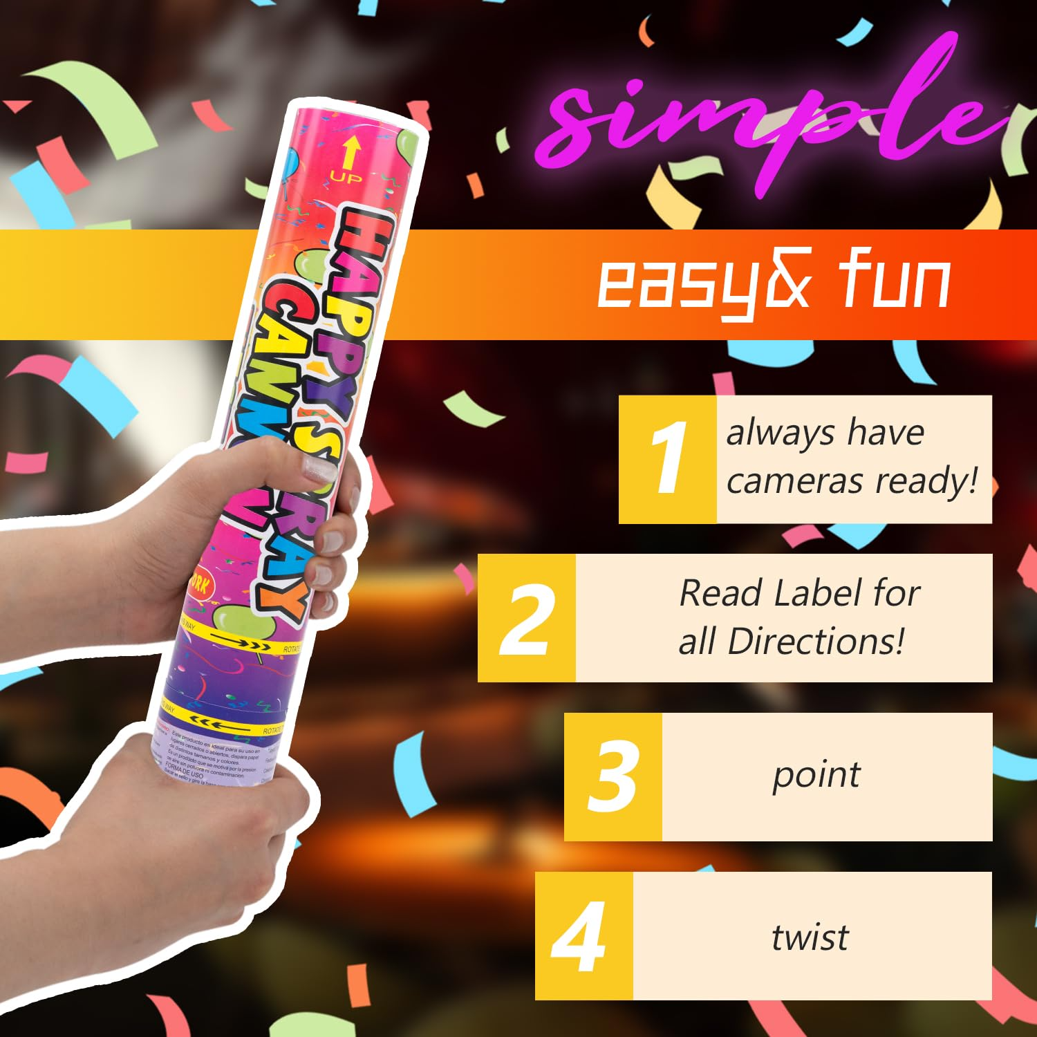 Celebration Party Popper - 10 Inch