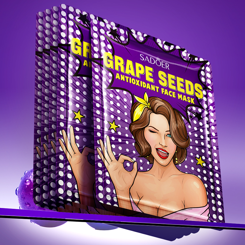 Sadoer Grape Seeds Antioxidant Facial Mask - 25g