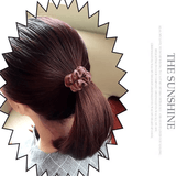 Multi Color Elastic Velvet Hair Ties - 12 Pcs