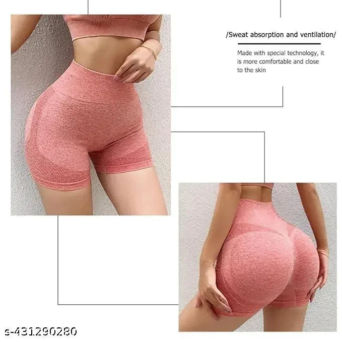 Women Seamless Yoga High Waist Fitness Shorts NAOIYAYABEI - 032#