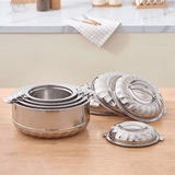 Double-Deck Heat Preservation Fresh Box Food Container Pot Set - 4Pcs