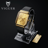 ساعة يد نسائية تناظرية مقاومة للماء من VIGUER - V1204L
