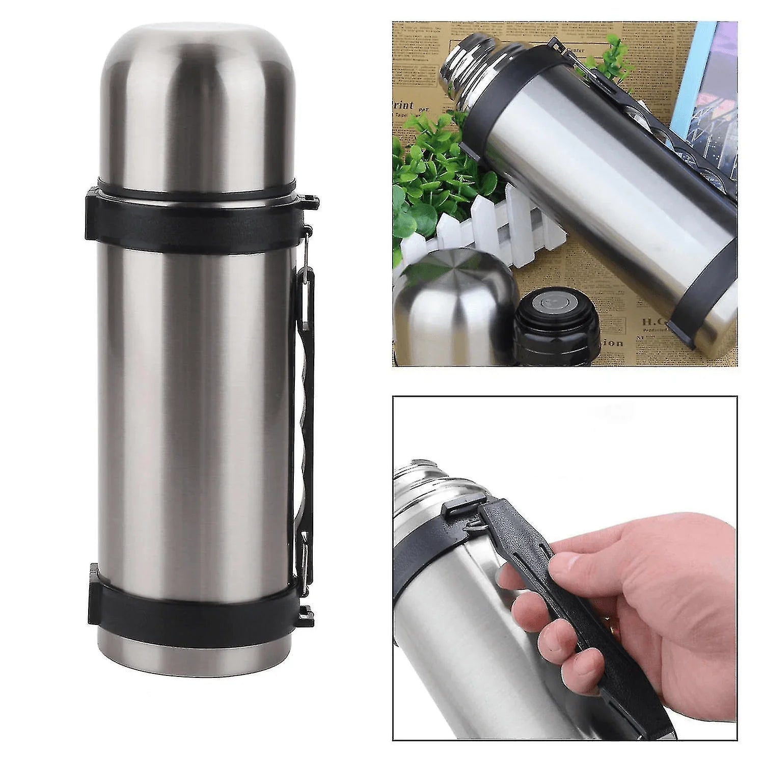 Stainless Steel Vacuum Thermos Flask - 1200ml
