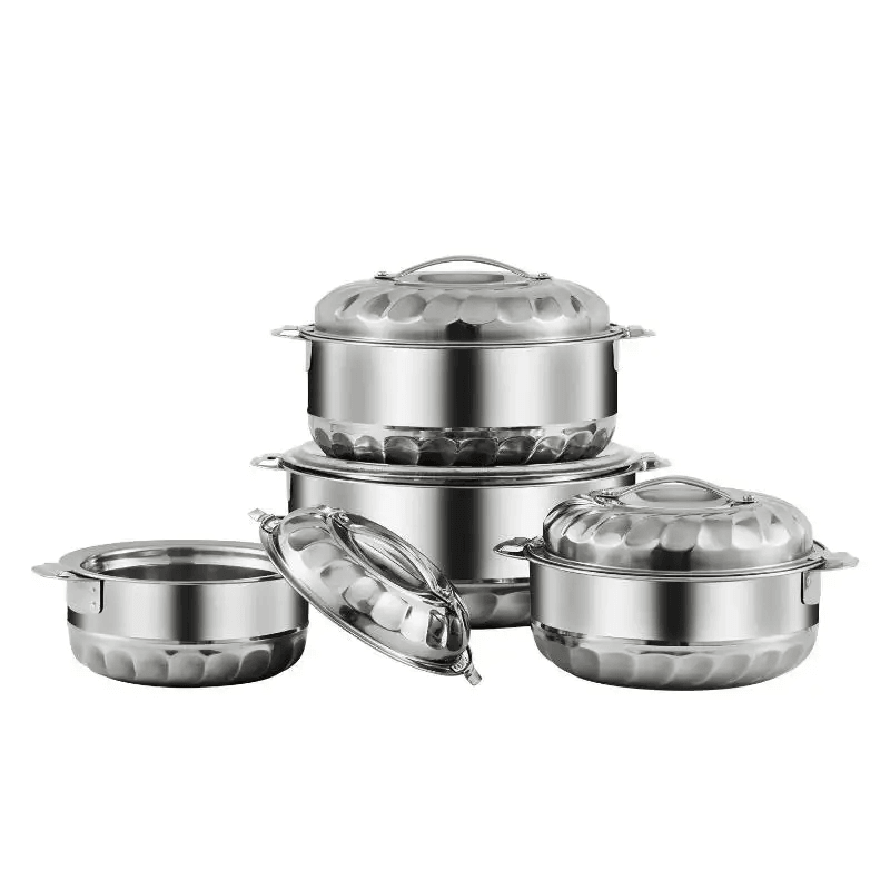 Double-Deck Heat Preservation Fresh Box Food Container Pot Set - 4Pcs