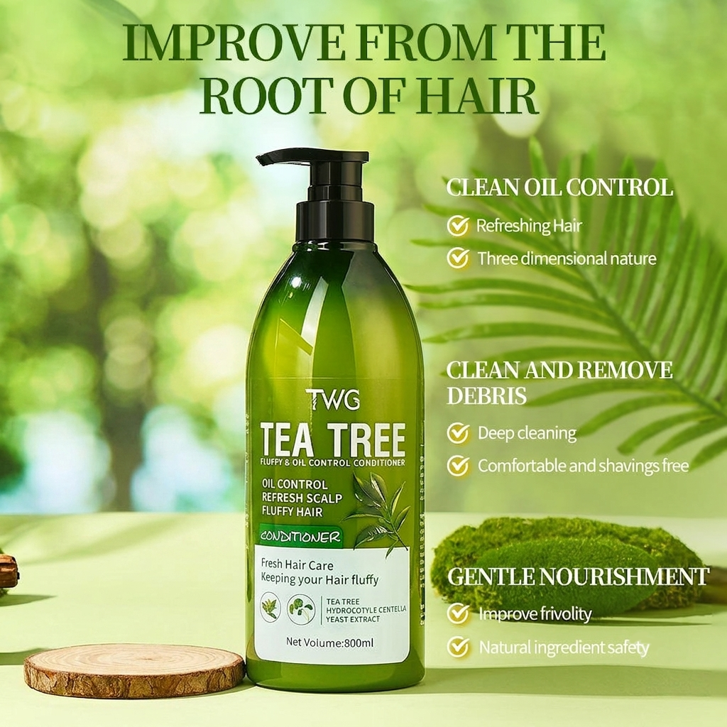TWG Refreshing & Fluffy Tea Tree Conditioner - 800ml
