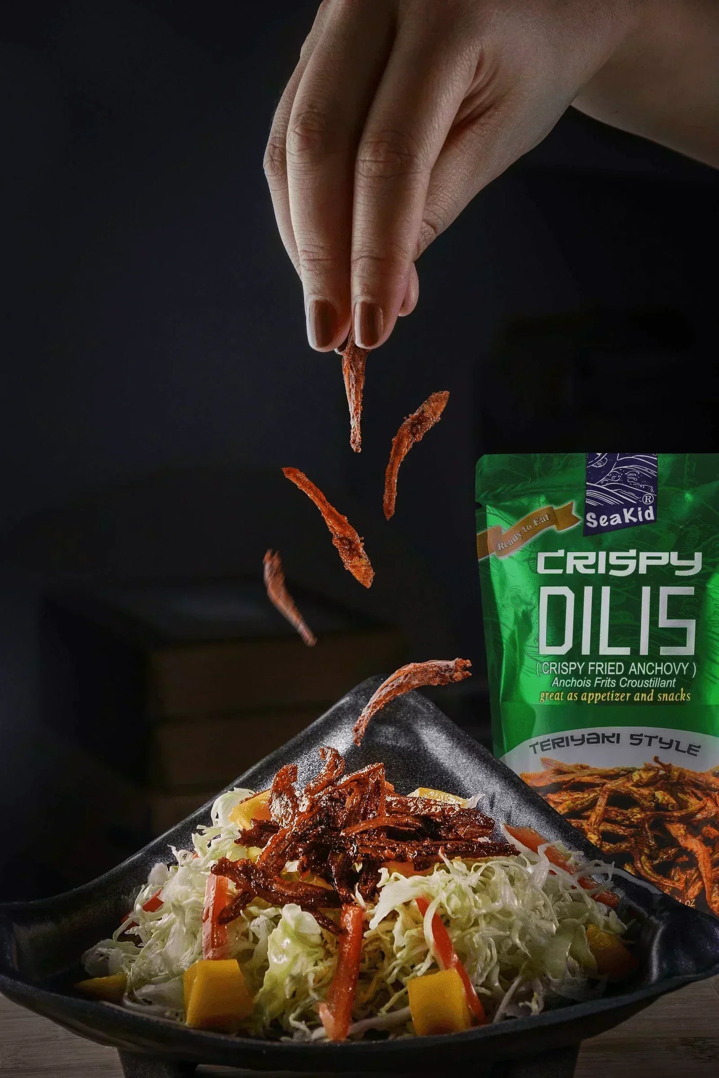 Seakid Crispy Dilis In Teriyaki Style - 40g