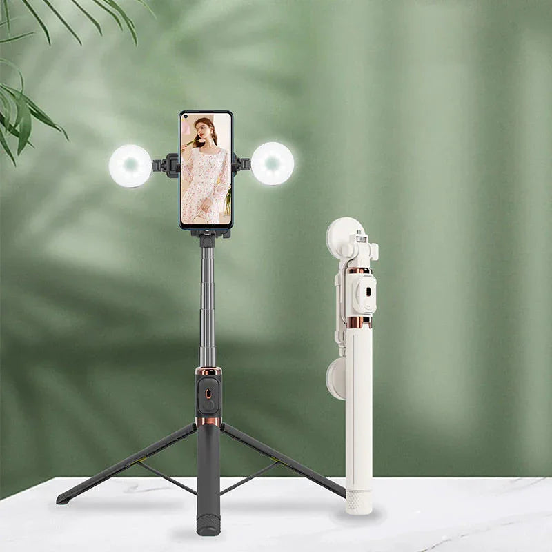 Professional Live Broadcast Selfie Stick With Lights JC-18H