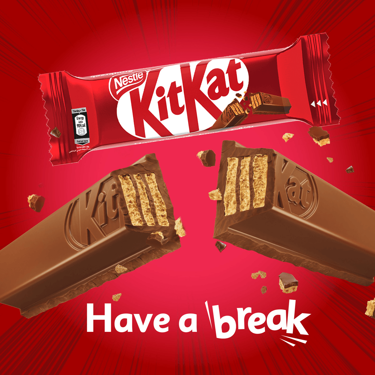 Nestle KitKat Chocolate 8 Breaks Value Pack