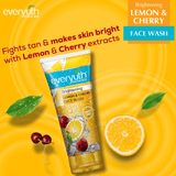 غسول الوجه المفتح بالليمون والكرز من Everyuth Naturals - 2 × 150 جم