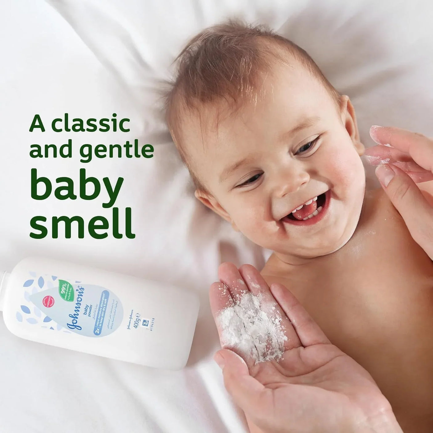 Johnson's 99% Natural Baby Powder - 400g