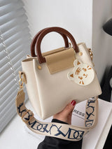 Trendy Women's Fashionable Double Handle Bag - 9375