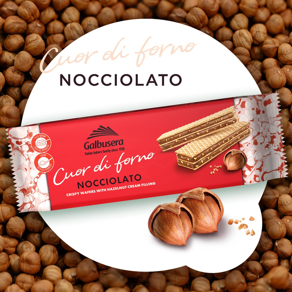 Galbusera Nocciolato Crispy Wafers With Hazelnut - 36g