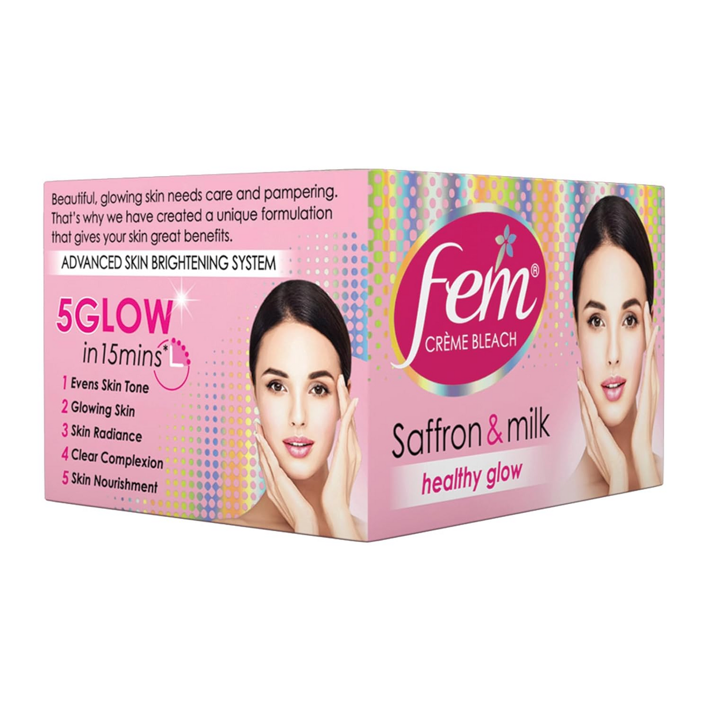 Fem Saffron & Milk Creme Bleach for Healthy Glow - 40g